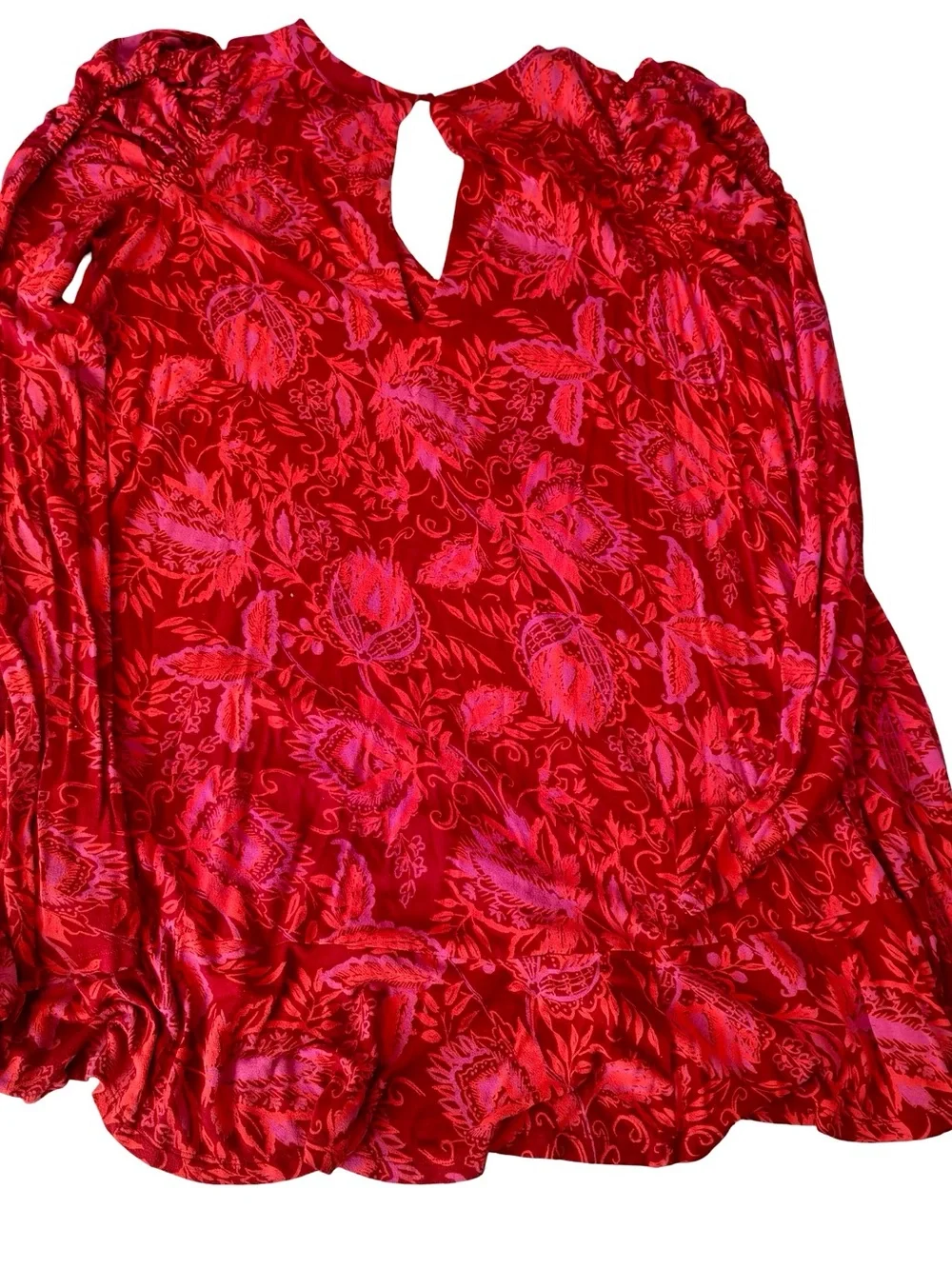 Free People Women’s Hello Lover Tunic Top Floral Mini Dress Size M